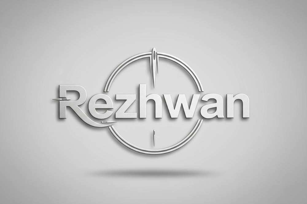Black 'Rezhwan' logo on a white background