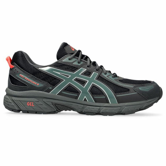 Walking Shoes for Men Asics Gel-Venture 6 Black Grey-0
