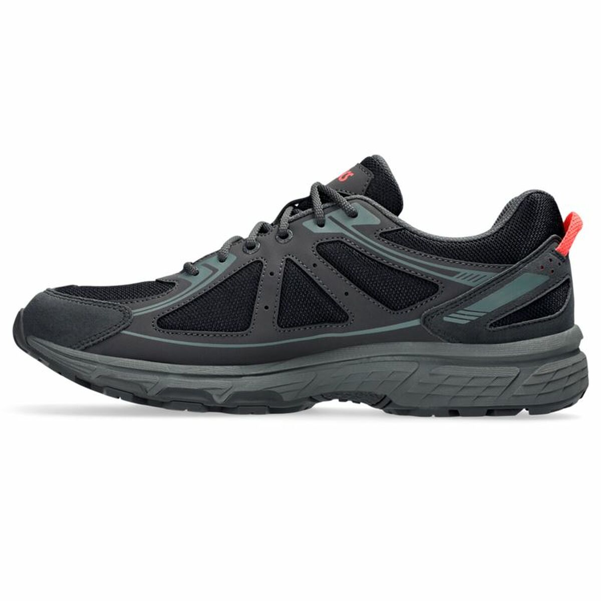 Walking Shoes for Men Asics Gel-Venture 6 Black Grey-4