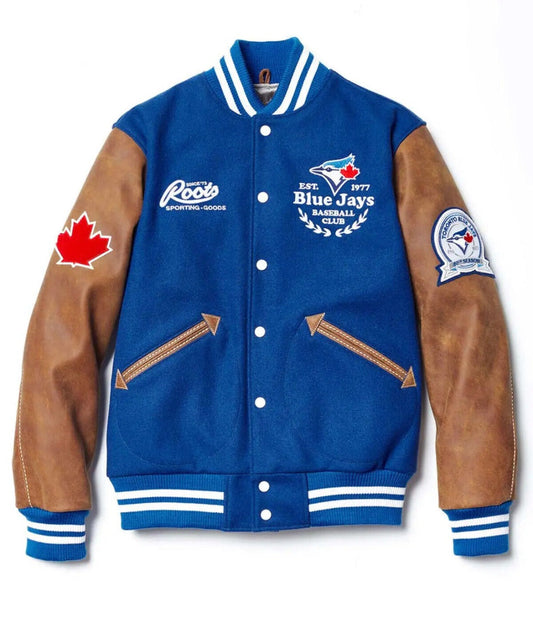 Gizmo Leather & Fabric Varsity Jacket