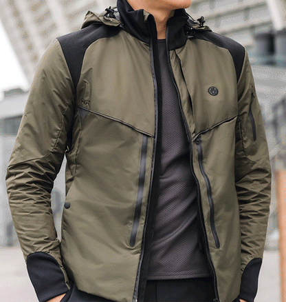 HOMI Next 2.0 Heated Jacket - Black / Navy / Green